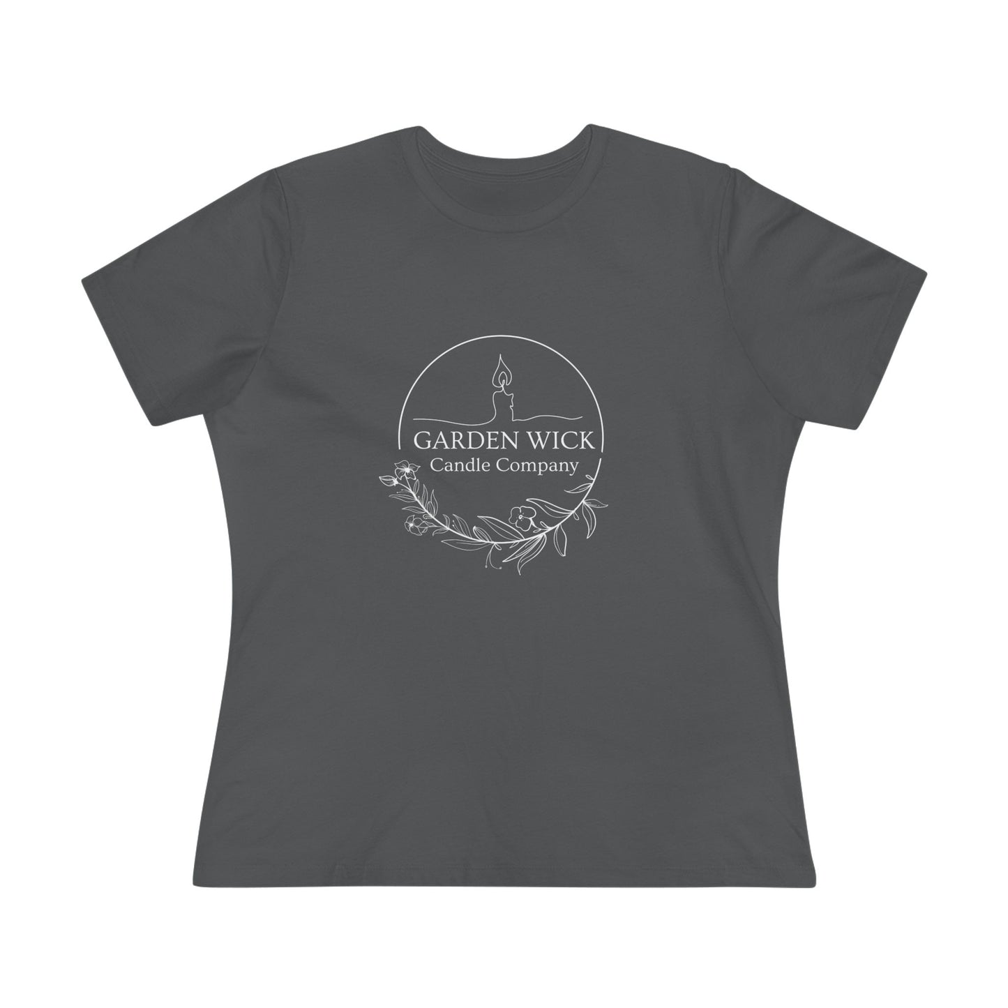 Women's Cotton Tee - "Hot Girls Buy Candles" (White Lettering)