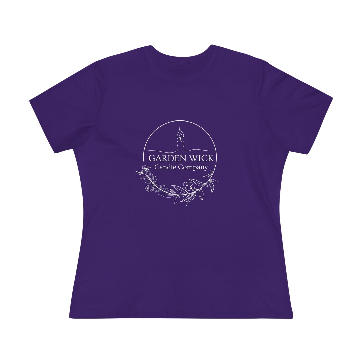 Women's Cotton Tee - "Hot Girls Buy Candles" (White Lettering)