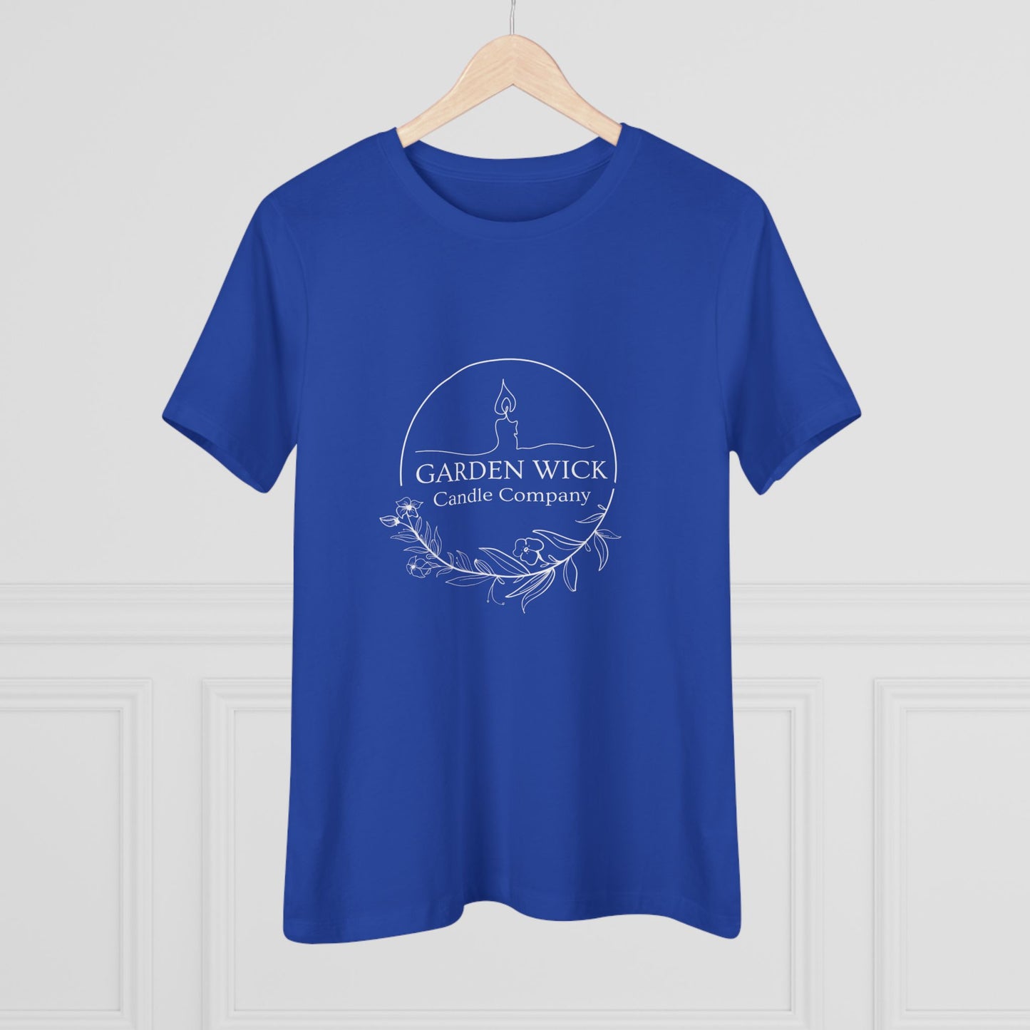 Women's Cotton Tee - "Hot Girls Buy Candles" (White Lettering)