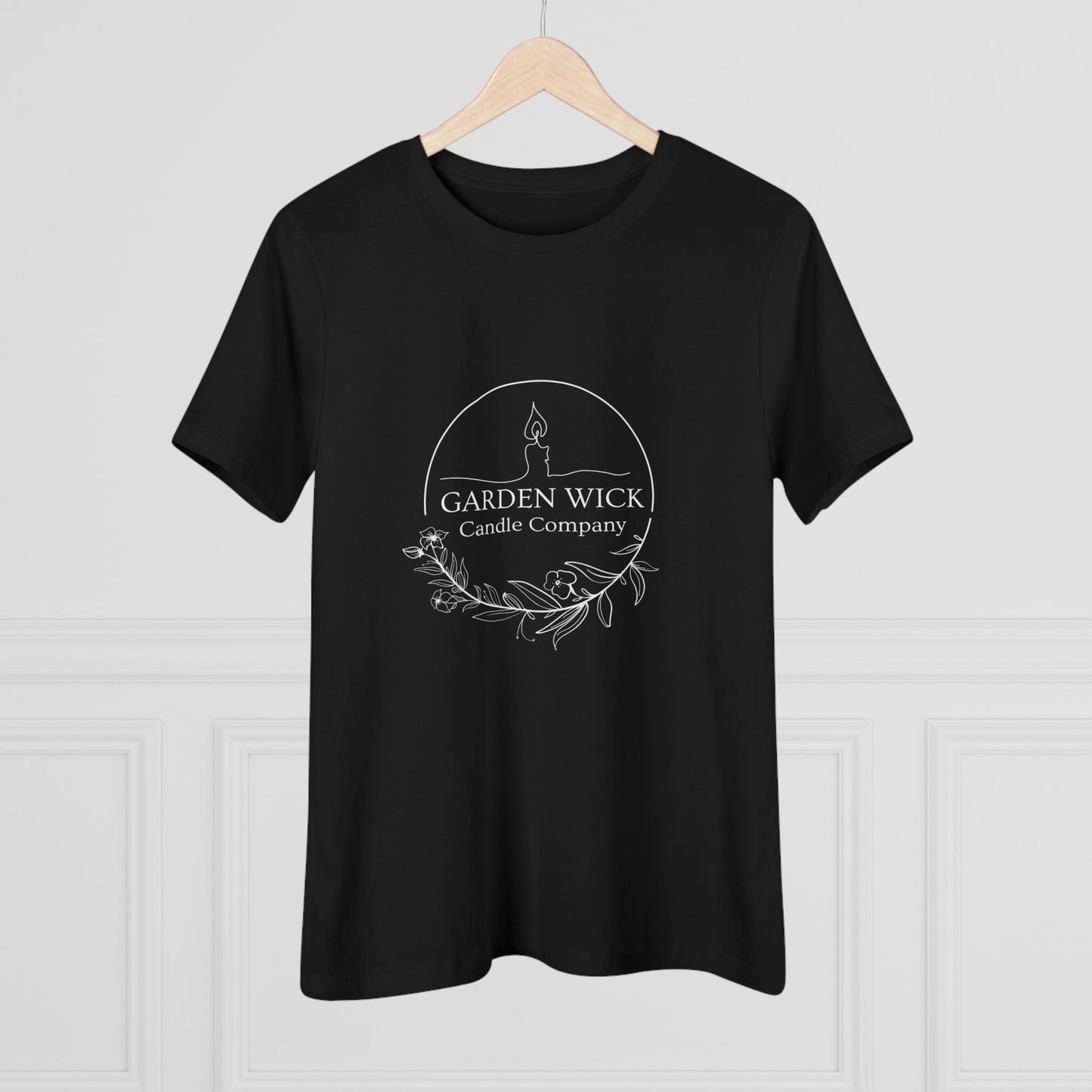 Women's Cotton Tee - "Hot Girls Buy Candles" (White Lettering)