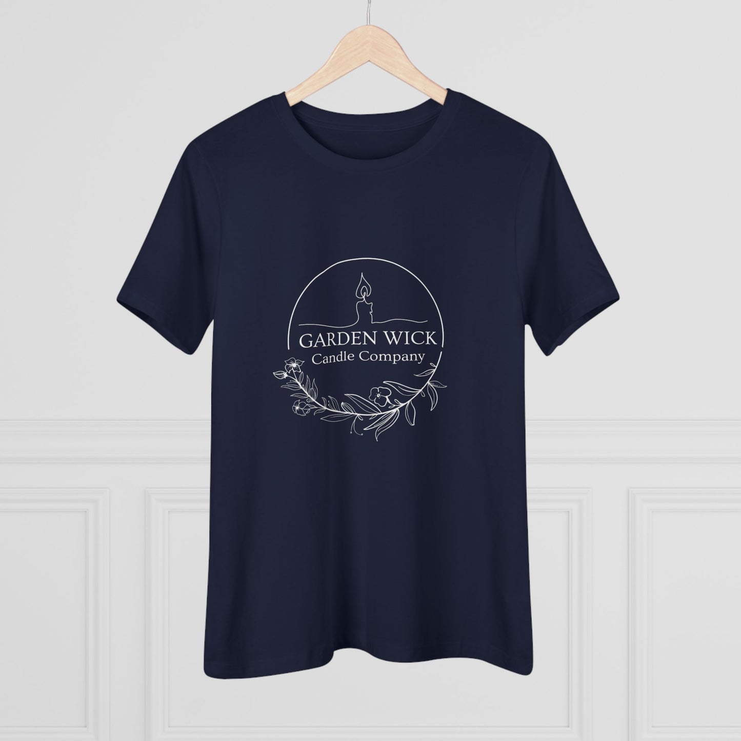 Women's Cotton Tee - "Hot Girls Buy Candles" (White Lettering)