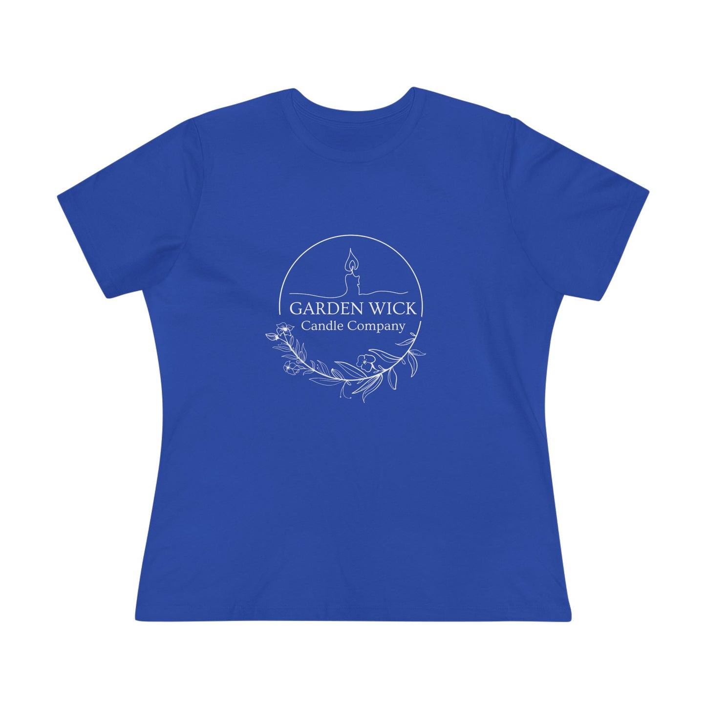 Women's Cotton Tee - "Hot Girls Buy Candles" (White Lettering)