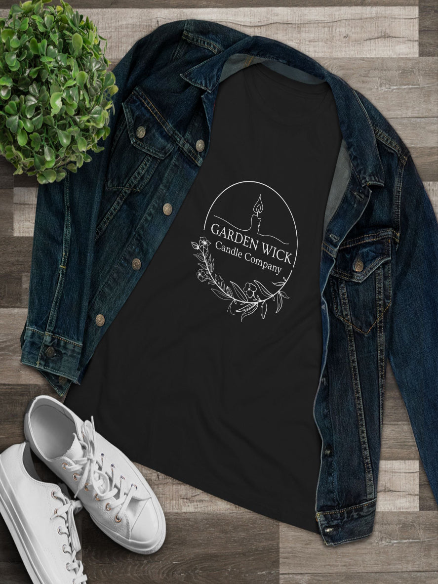 Women's Cotton Tee - "Hot Girls Buy Candles" (White Lettering)