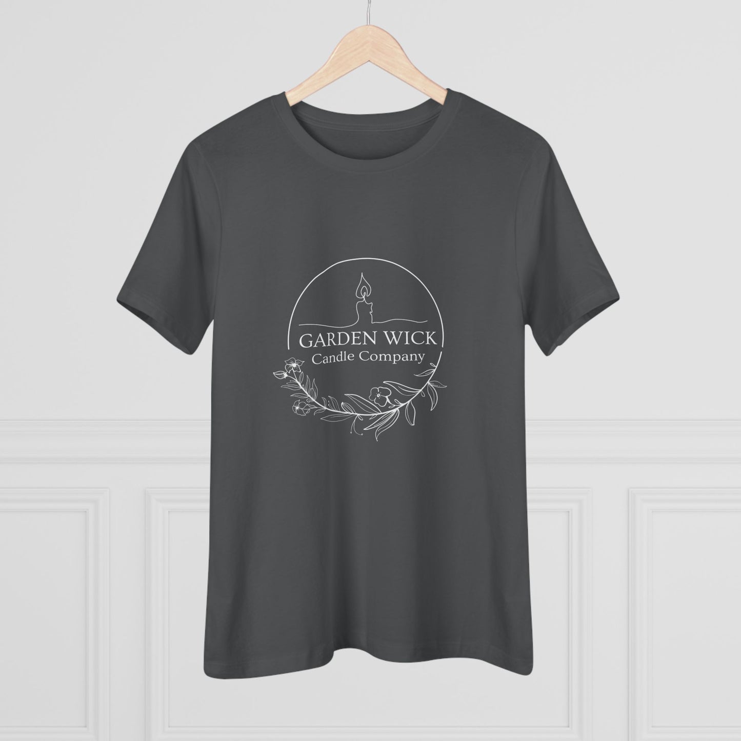 Women's Cotton Tee - "Hot Girls Buy Candles" (White Lettering)