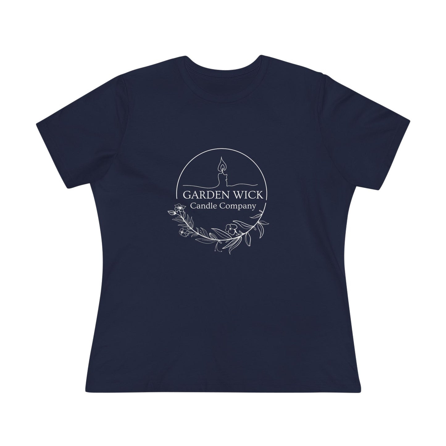 Women's Cotton Tee - "Hot Girls Buy Candles" (White Lettering)