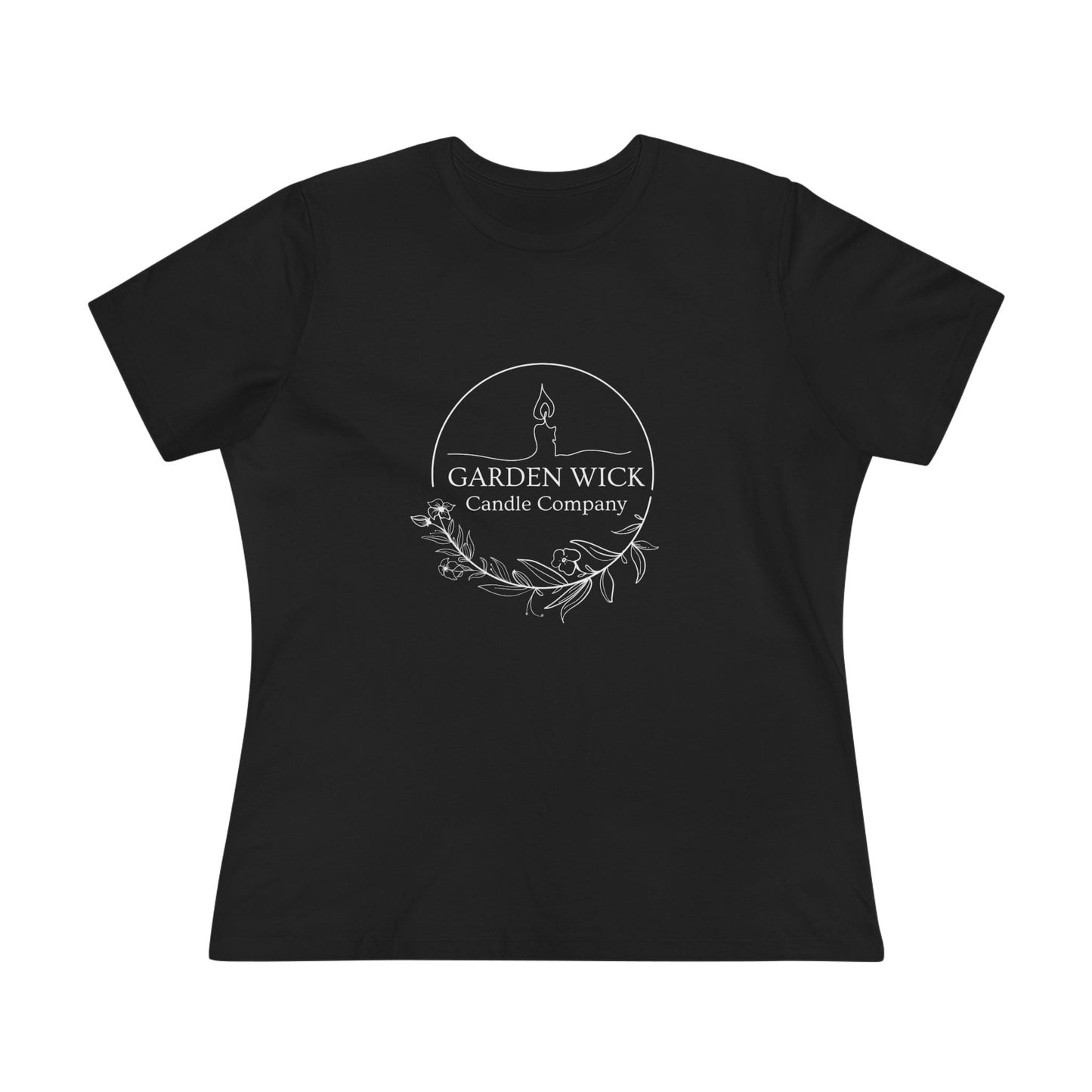 Women's Cotton Tee - "Hot Girls Buy Candles" (White Lettering)
