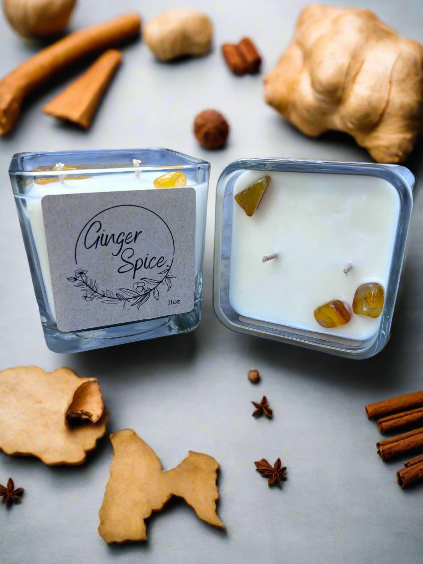 Ginger Spice Cube Candle