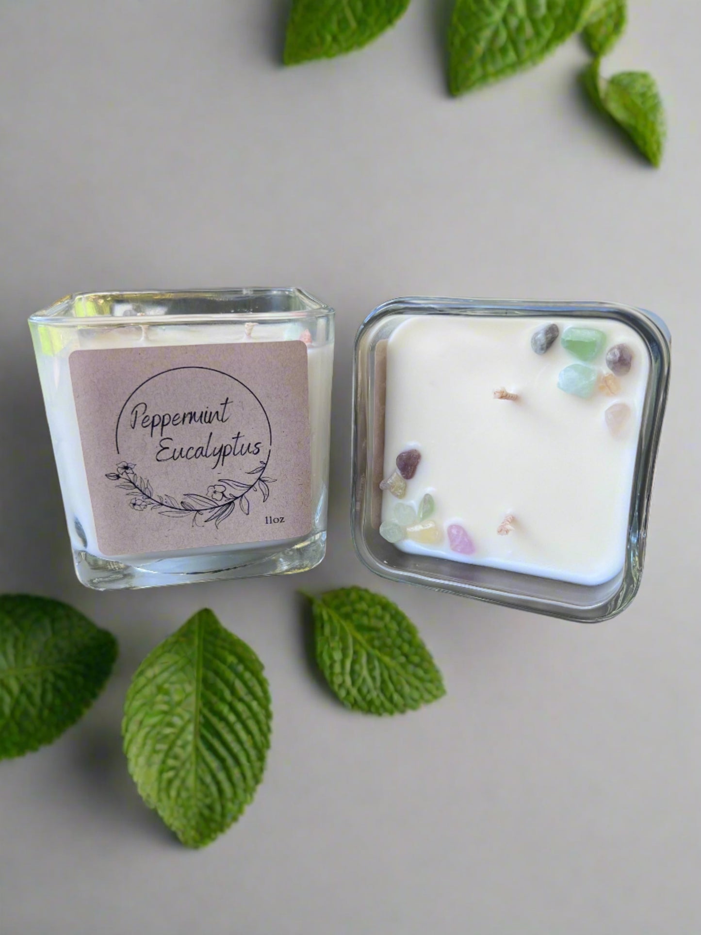 Peppermint Eucalyptus Cube Candle