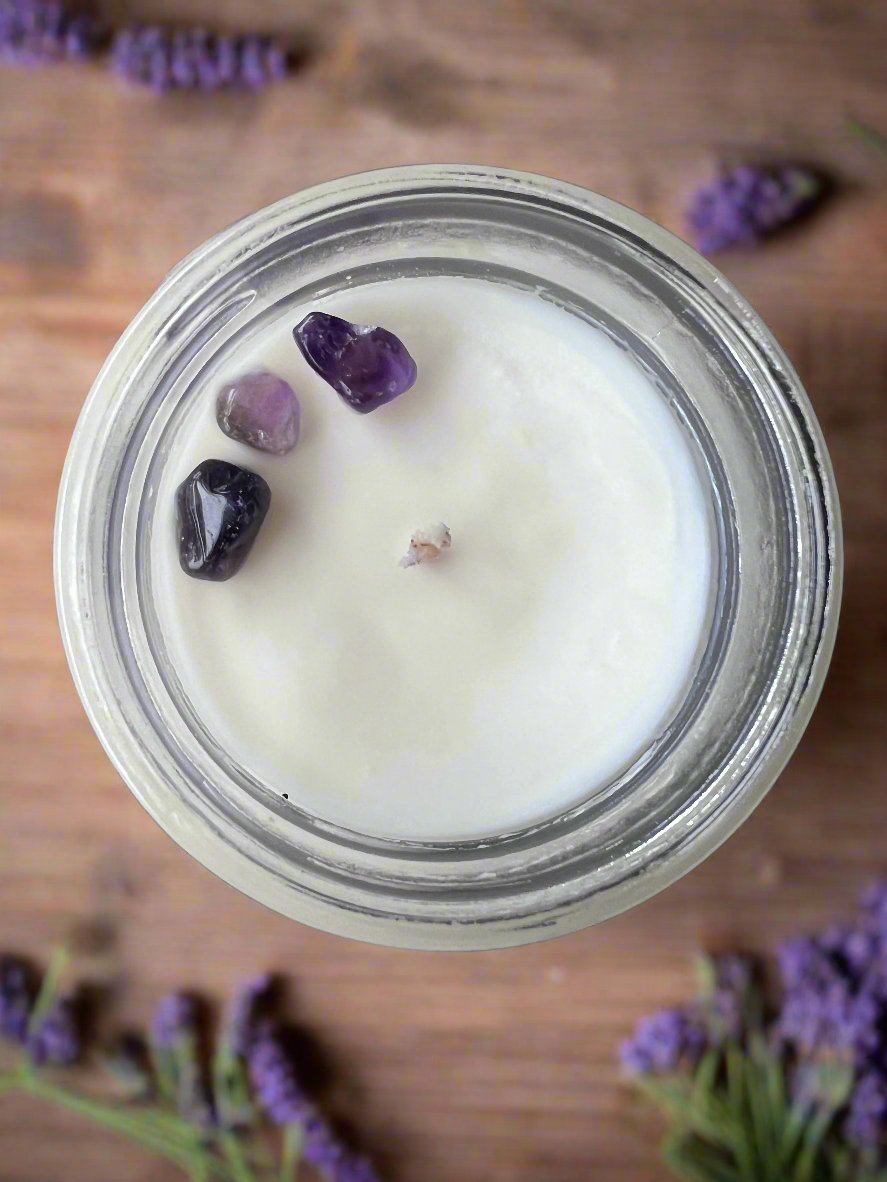 Lavender Mason Jar Candle