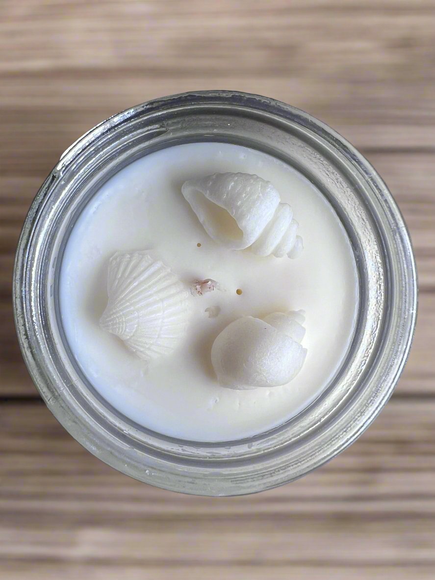 8oz Coastal Cottage Mason Jar