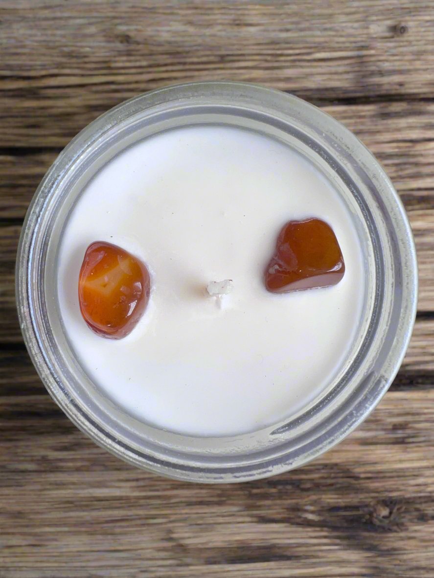 Egyptian Amber Mason Jar Candle