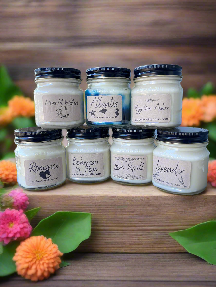 Garden Wick Mason Jar Trio