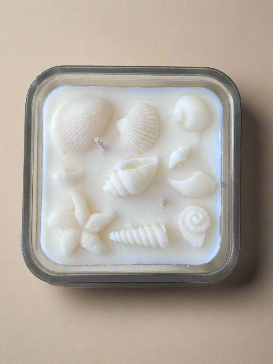 Coastal Cottage Cube Candle