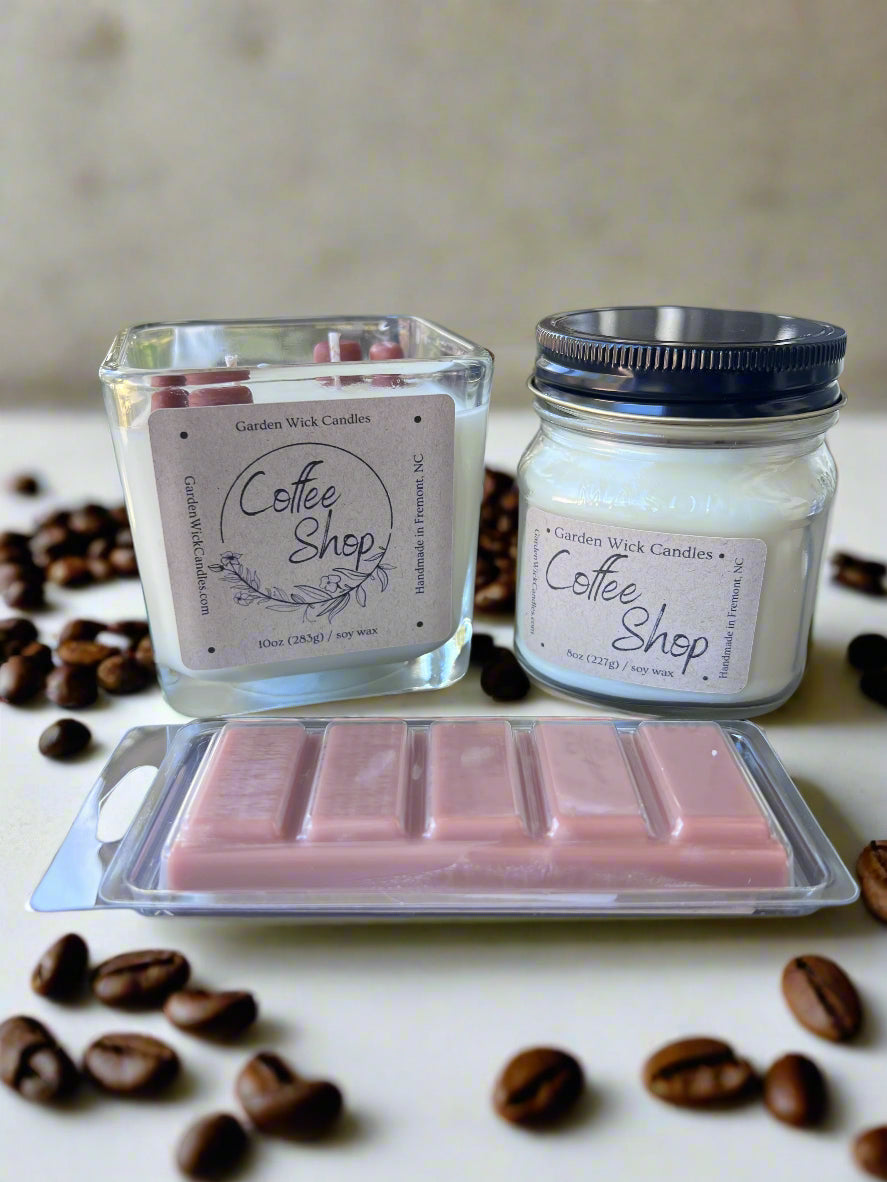 Coffee Shop Cube Candle