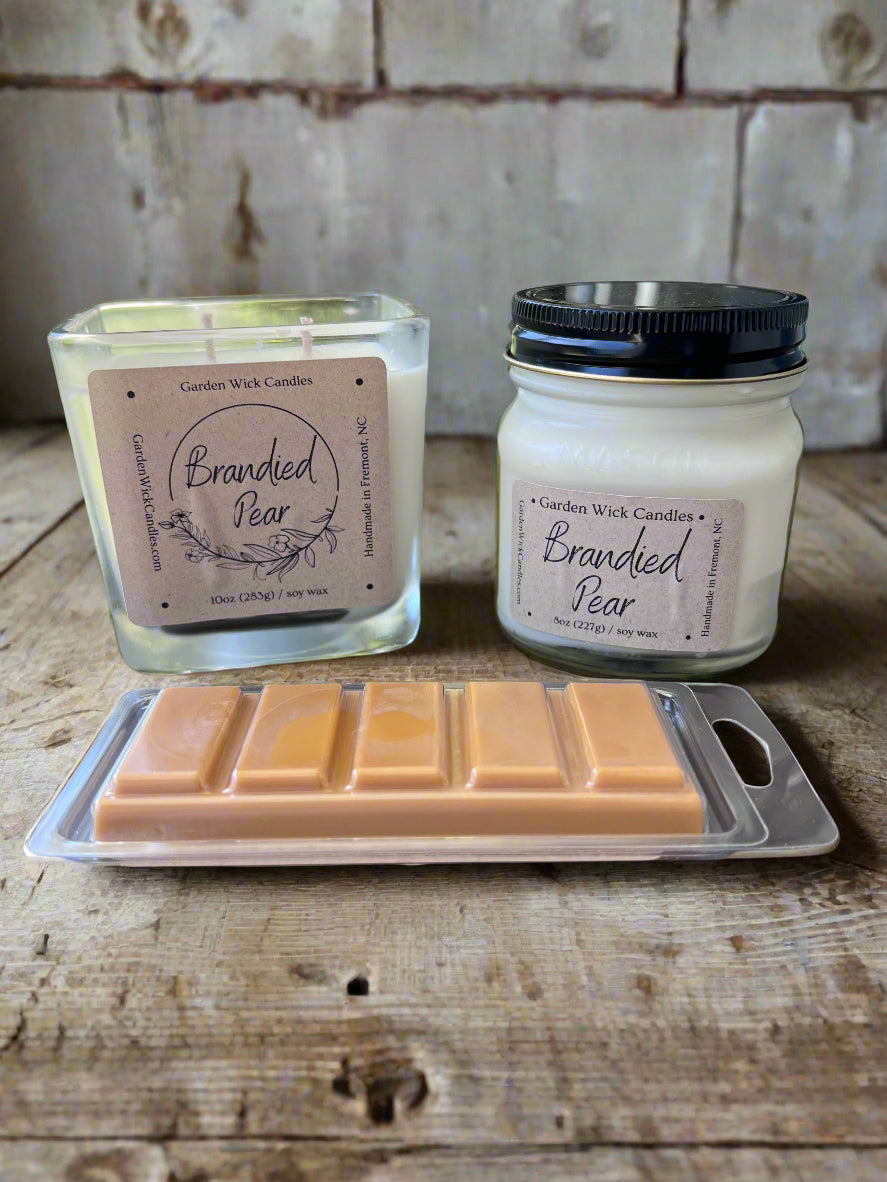 Brandied Pear Cube Candle