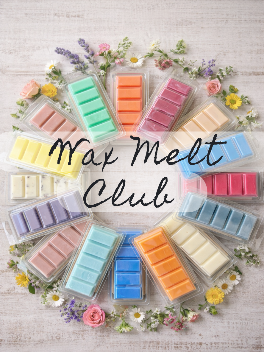 garden wick wax melt subscription box delivered monthly for gift giving or holiday gifts or birthday gift