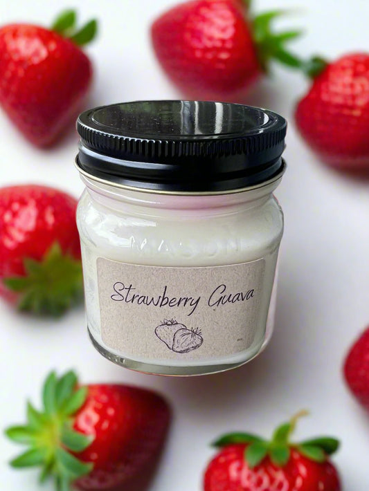 Strawberry Guava 8oz Mason Jar