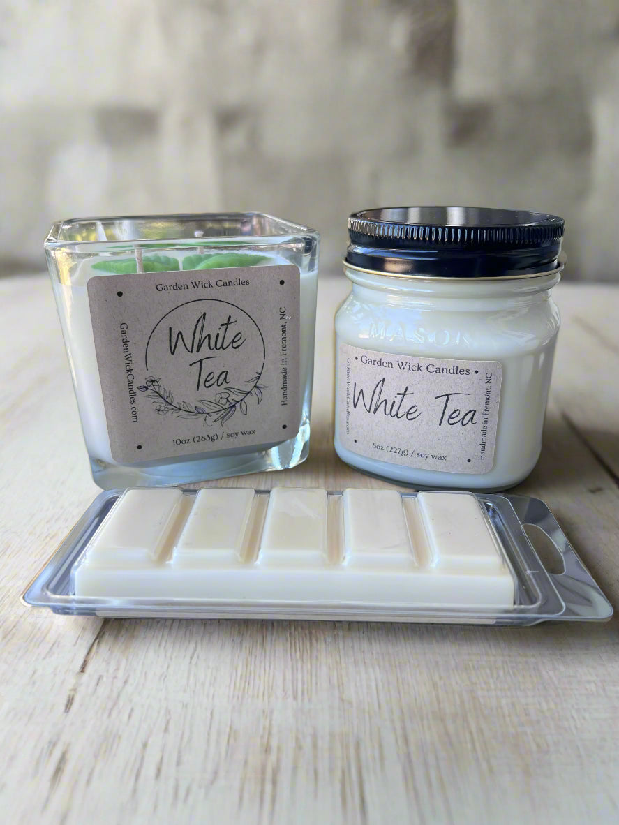 8oz White Tea Mason Jar