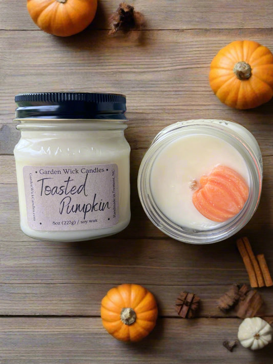 Toasted Pumpkin Spice Mason Jar Candle
