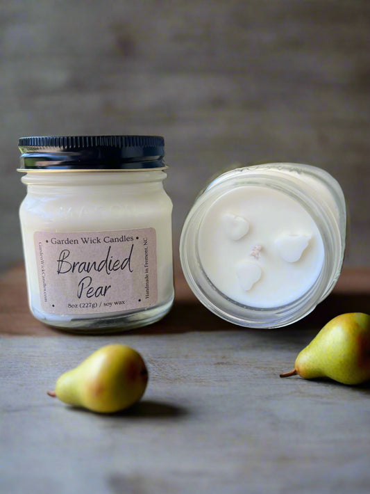 Brandied Pear Mason Jar Candle