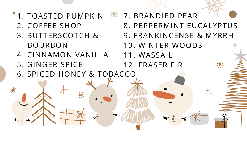 12 Days of Cozy Wax Melt Advent Calendar